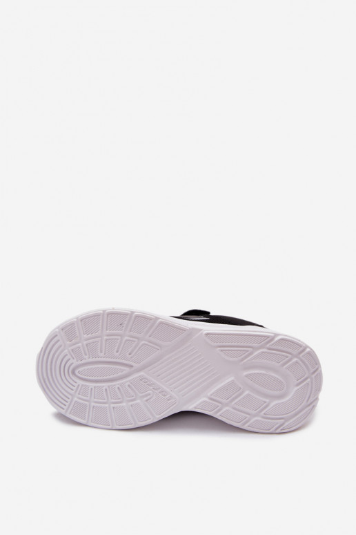 Kindersneakers met klittenband LOTTO SOBRIO 2601570K zwart