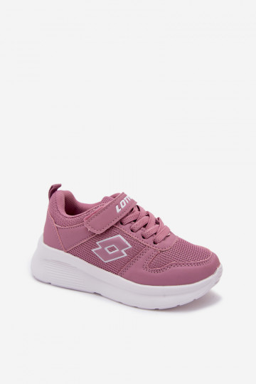 Baskets pour enfants avec Velcro LOTTO SOBRIO 2601570K roses