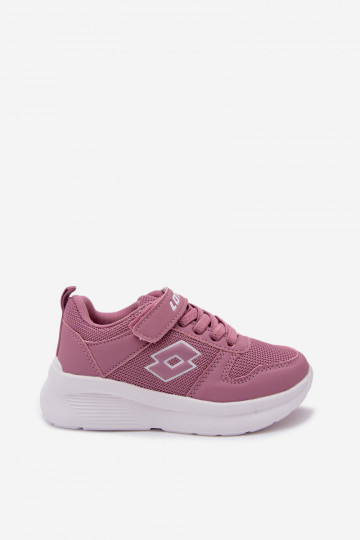 Baskets pour enfants avec Velcro LOTTO SOBRIO 2601570K roses 2