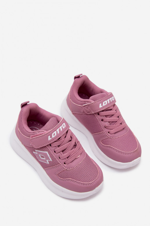 Baskets pour enfants avec Velcro LOTTO SOBRIO 2601570K roses