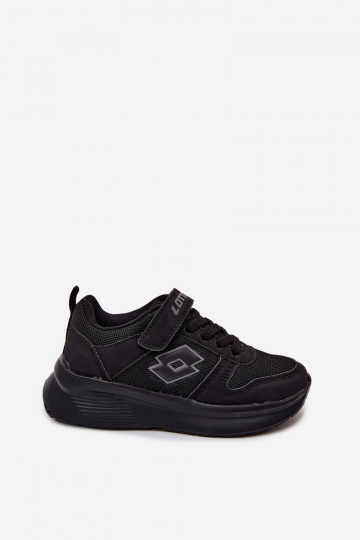 Kindersneakers met klittenband LOTTO SOBRIO 2601571K zwart 2
