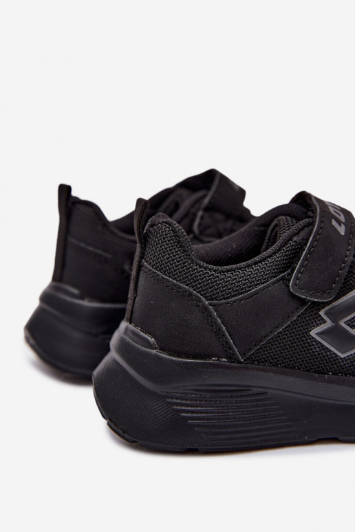 Kinder Sneakers mit Klettverschluss LOTTO SOBRIO 2601571K schwarz
