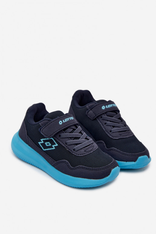 Baskets pour enfants avec Velcro LOTTO 2600002K CONNEECT bleu foncé
