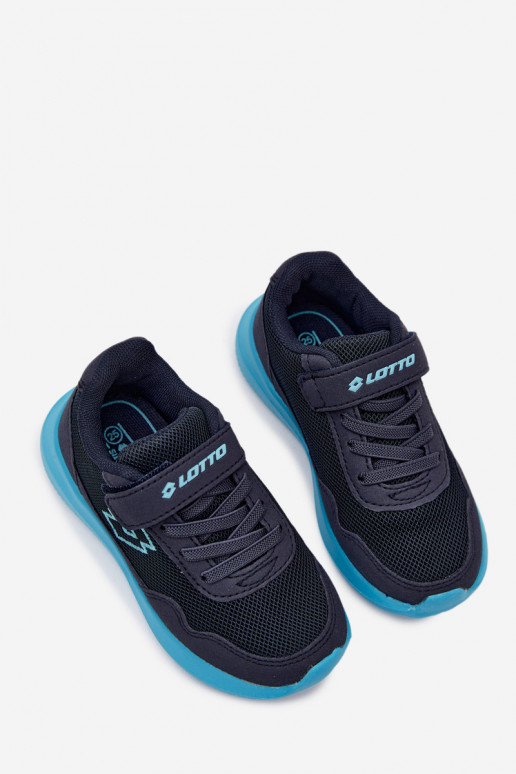 Kinder Sneakers mit Klettverschluss LOTTO 2600002K CONNEECT dunkelblau