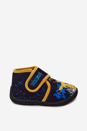 Chaussons pour garçons avec Velcro Pikachu jaunes 2