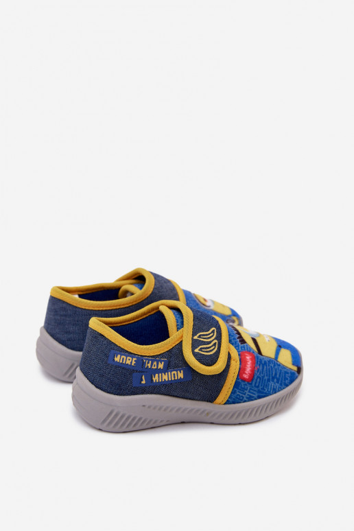 Chaussons pour enfants Minions bleu-jaune