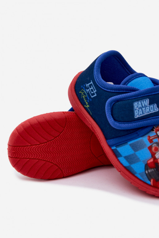 Chaussons pour enfants avec Velcro PAW Patrol bleu foncé