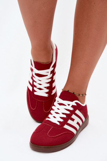 Baskets pour hommes rouges avec sangles Chrissy