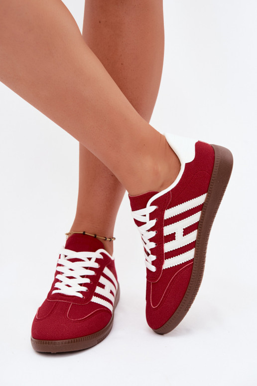 Herren rote Sneakers mit Riemen Chrissy