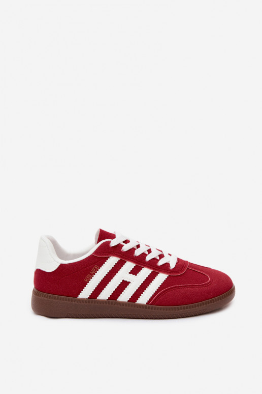 Heren rode sneakers met bandjes Chrissy