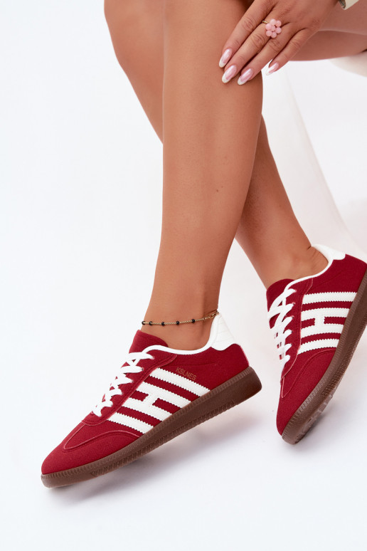 Baskets pour hommes rouges avec sangles Chrissy