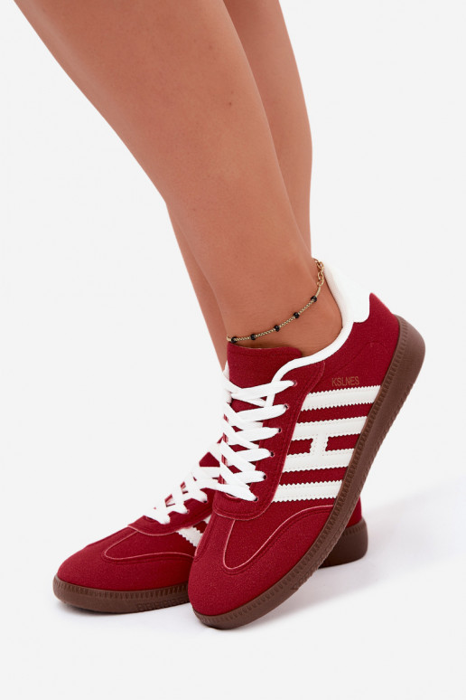 Baskets pour hommes rouges avec sangles Chrissy