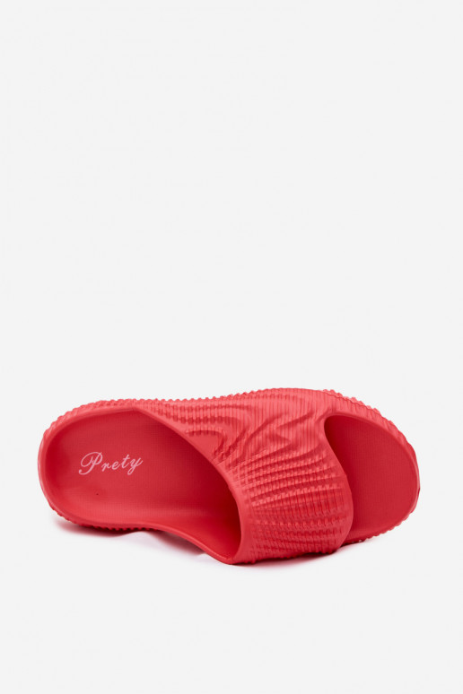 Herren rote leichte Slipper Hilda
