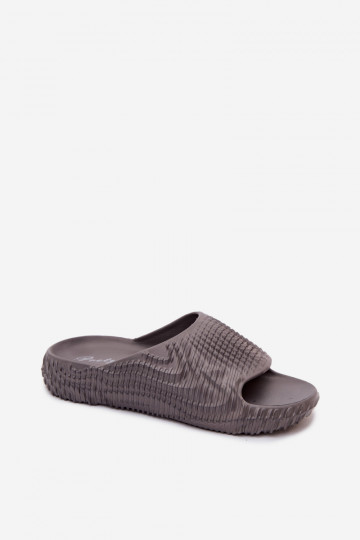Herren graue leichte Slipper Hilda