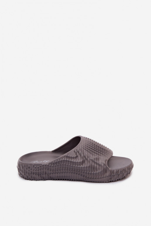 Heren grijze lichte slippers Hilda