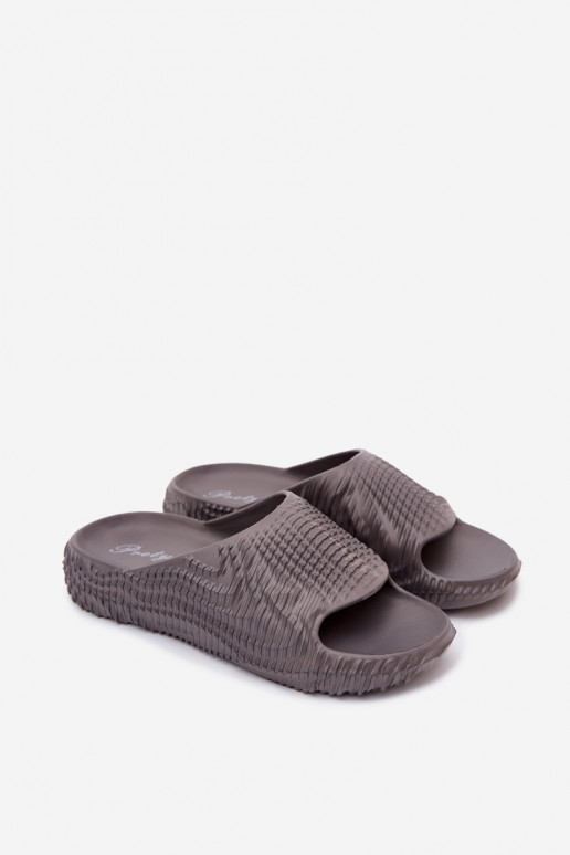 Heren grijze lichte slippers Hilda