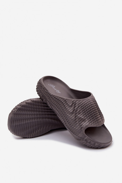 Chaussons pour hommes gris légers Hilda