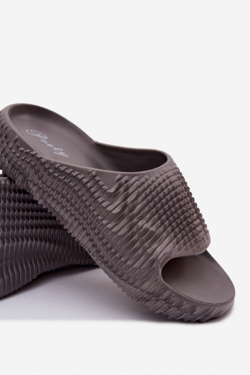 Herren graue leichte Slipper Hilda