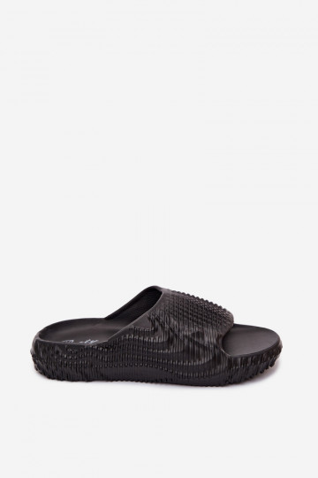 Lichte zwarte slippers voor heren Hilda 2