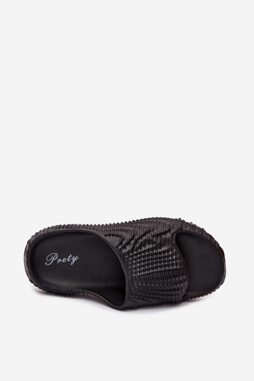 Leichte schwarze Slipper für Herren Hilda