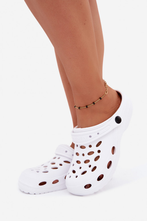 Leichte weiße Clogs für Damen Parker