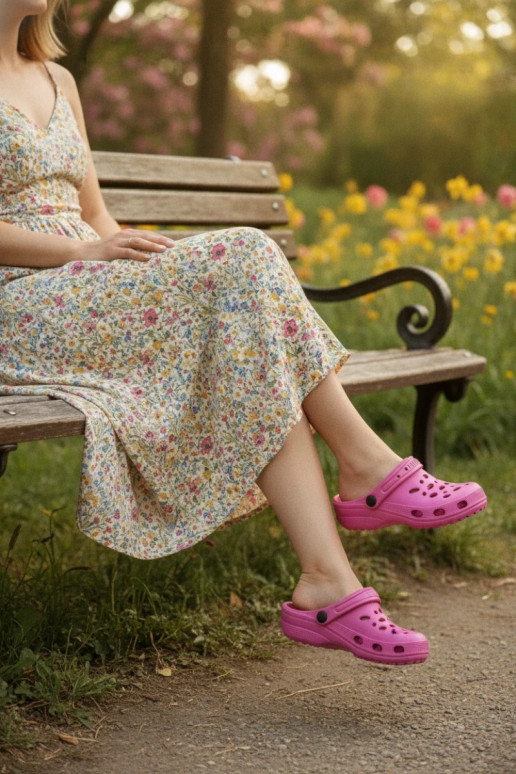 Leichte rosa Clogs für Damen Parker