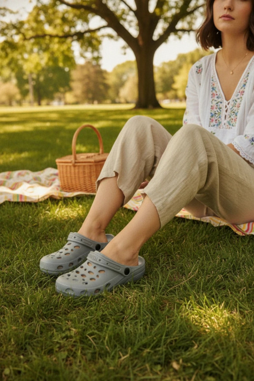 Sabots légers gris pour femmes Parker