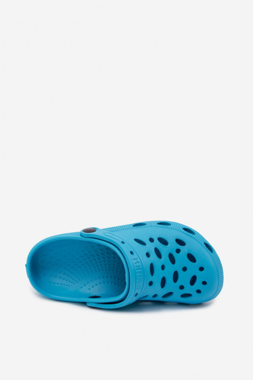 Lichte turquoise klompen voor dames Parker