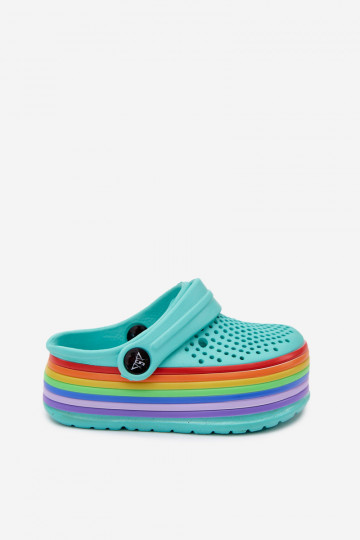 Chaussons légers turquoise pour enfants avec sangles Tansy 2