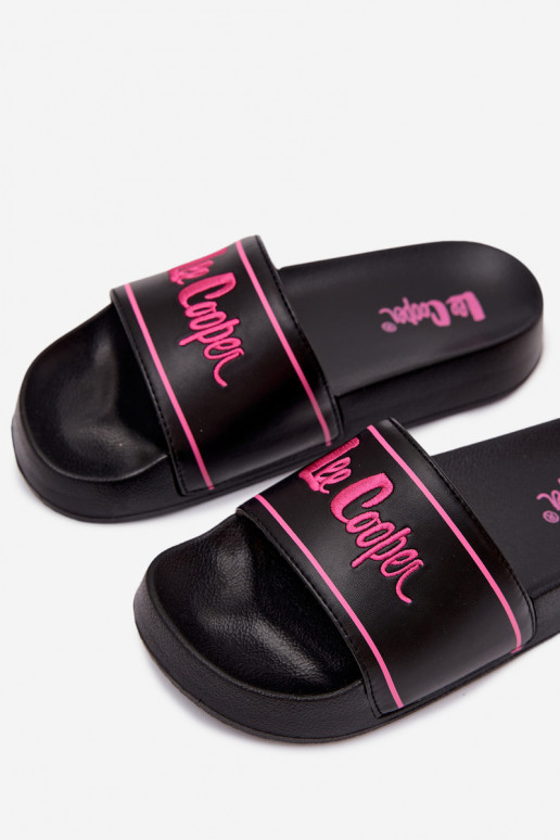 Chaussons noirs pour femmes avec plateforme Lee Cooper