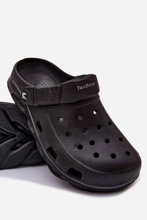Heren lichte zwarte slippers Leoniel