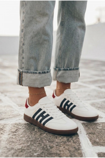 Baskets pour hommes blanches avec sangles Chrissy 2