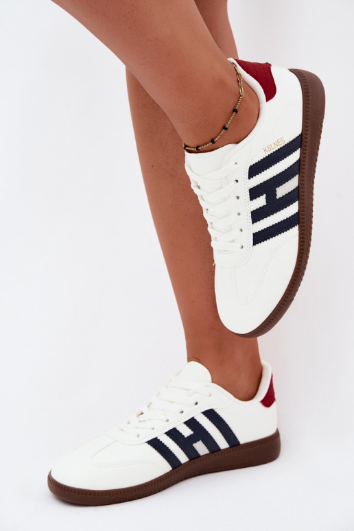 Heren witte sneakers met bandjes Chrissy