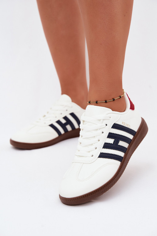 Heren witte sneakers met bandjes Chrissy