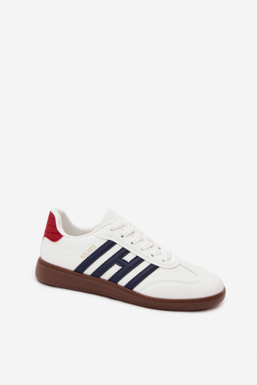 Heren witte sneakers met bandjes Chrissy