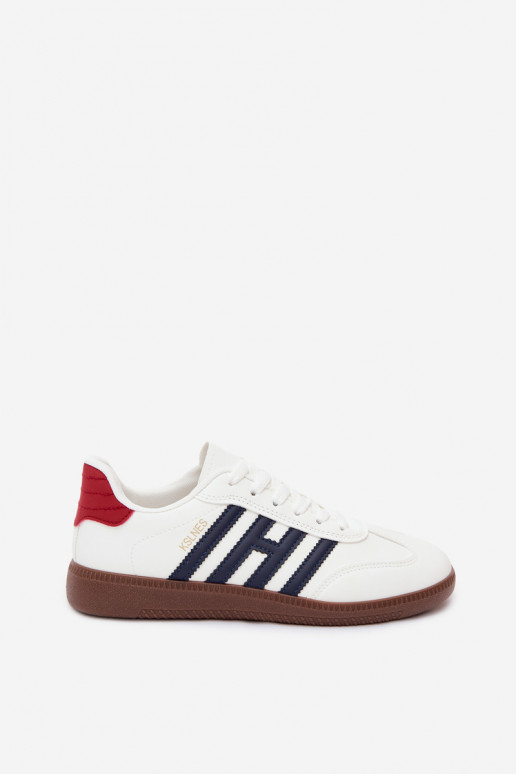 Herren weiße Sneakers mit Riemen Chrissy