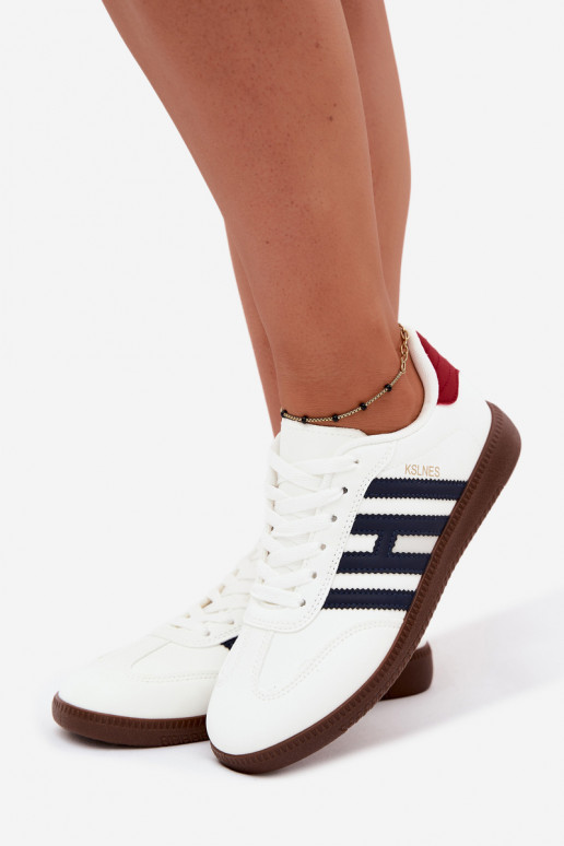 Heren witte sneakers met bandjes Chrissy