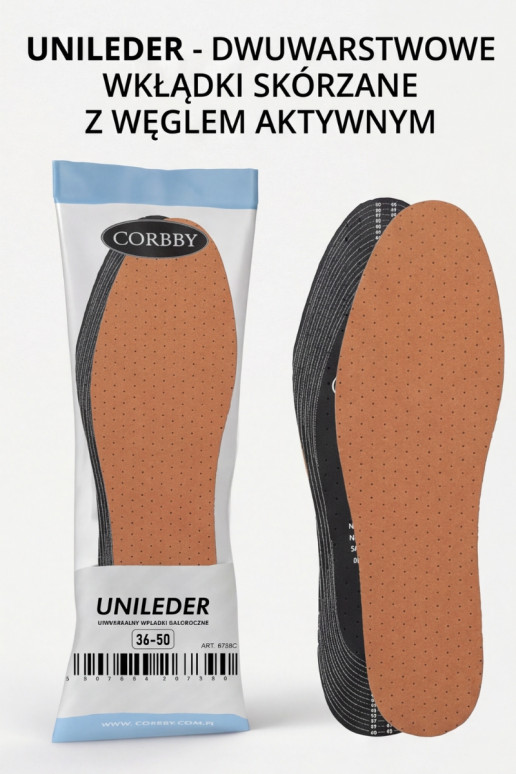 CORBBY UNILEDER leren universele zolen
