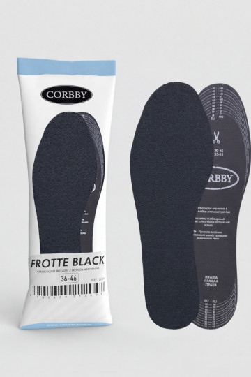 Corbby FROTTE BLACK Einlegesohlen mit Aktivkohle