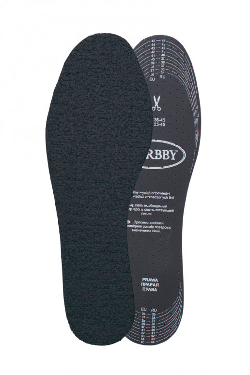 Corbby FROTTE ZWART Inlegzolen met actieve koolstof