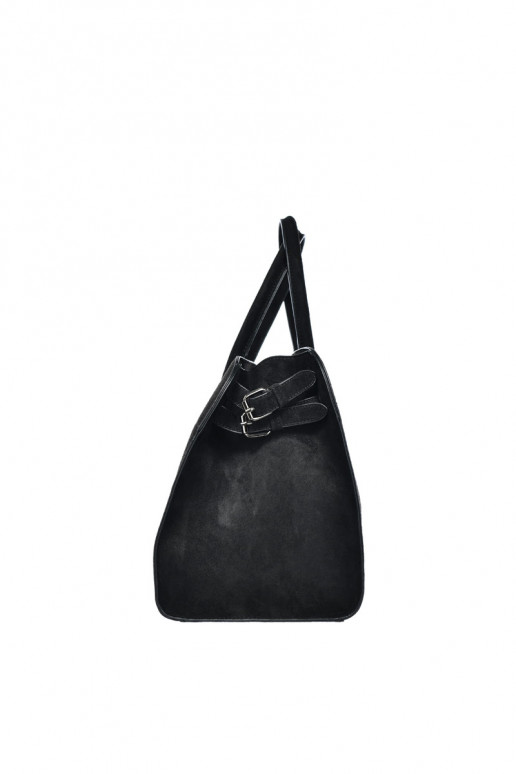 Dames zwarte tas van eco-suède Big Star SS574007