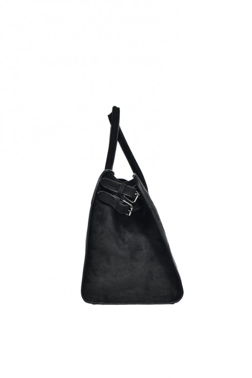 Dames zwarte tas van eco-suède Big Star SS574007