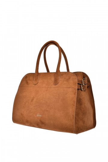 Dames bruine tas van eco-suède Big Star SS574008