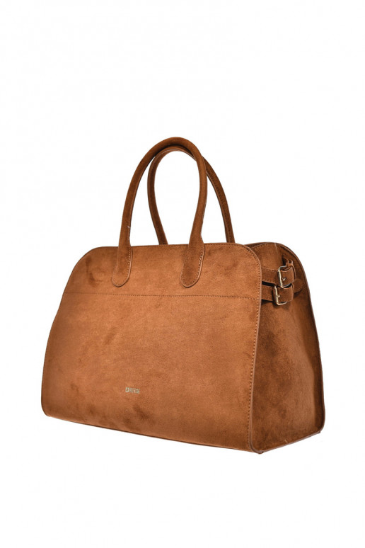 Damen braune Handtasche aus Eco-Suede Big Star SS574008