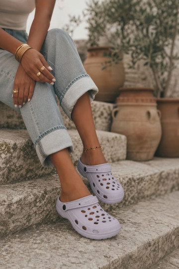 Sabots légers gris pour femmes Parker