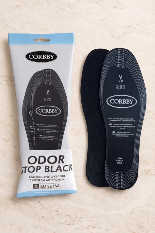 Semelles anti-transpirantes Corbby ODOR STOP au charbon actif