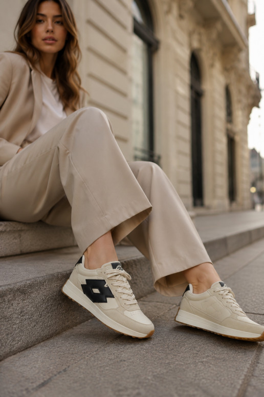 Baskets femme LOTTO 2401930U CALENTO en blanc atténué