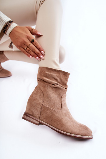 Faux suède schoenen in zandkleur Finney 2