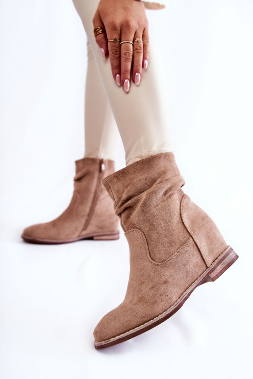 Chaussures en daim synthétique couleur sable Finney