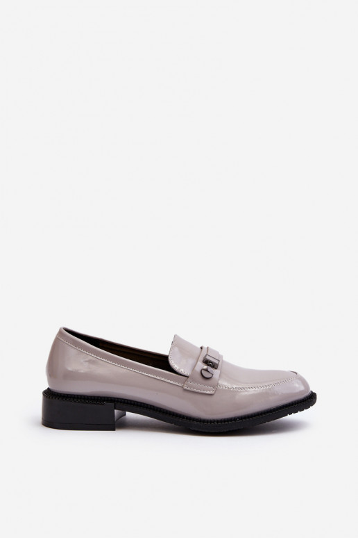 Mocassins vernis pour femmes en gris Nerilaja